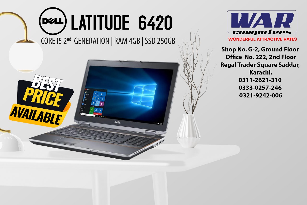 Dell Latitude E6420 Core i5 2nd Gen, 4GB RAM, 250GB HDD, 14″ HD LED
